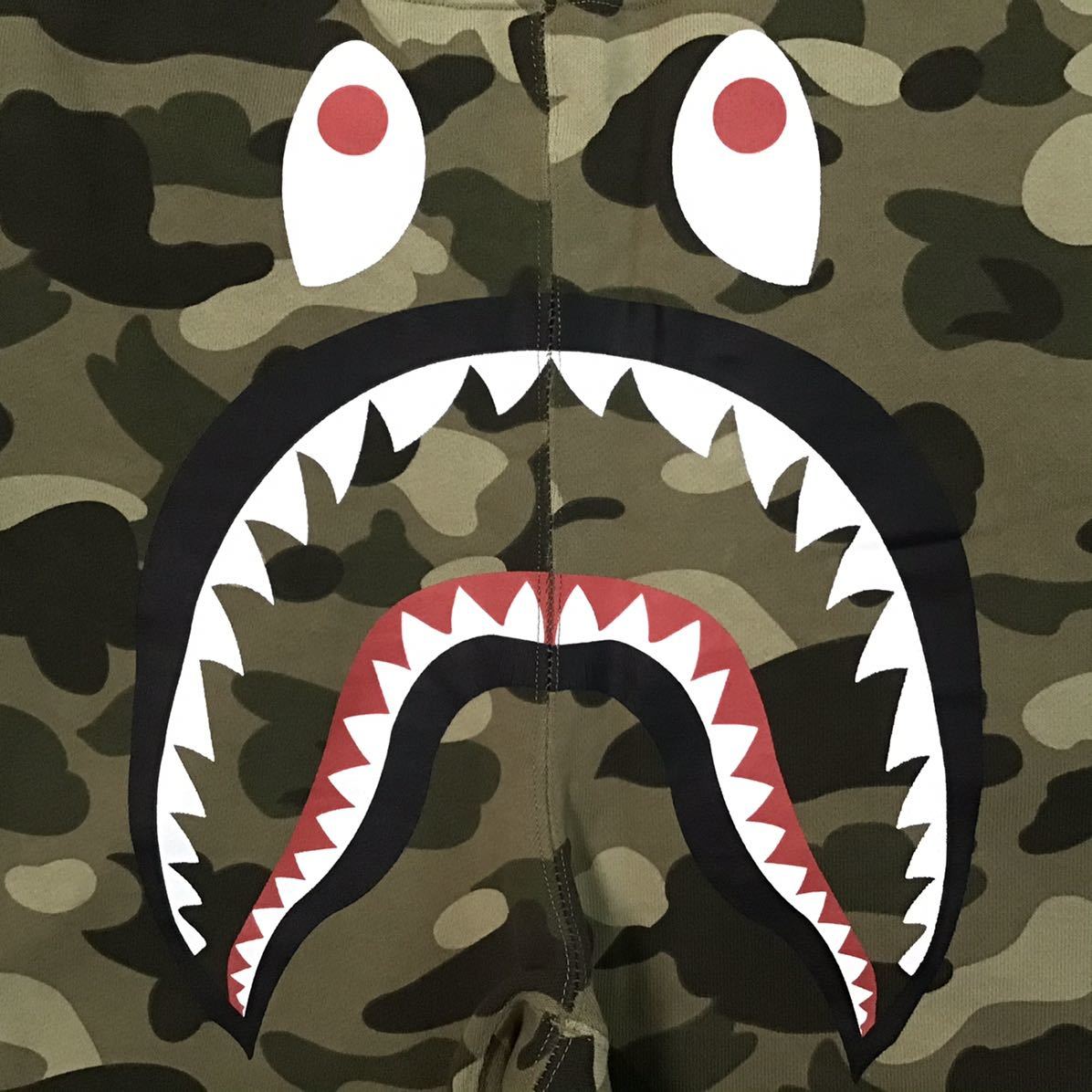 beige camo シャーク ハーフパンツ Lサイズ a bathing ape BAPE shark shorts ショーツ エイプ ベイプ アベイシングエイプ 迷彩 md98_画像2