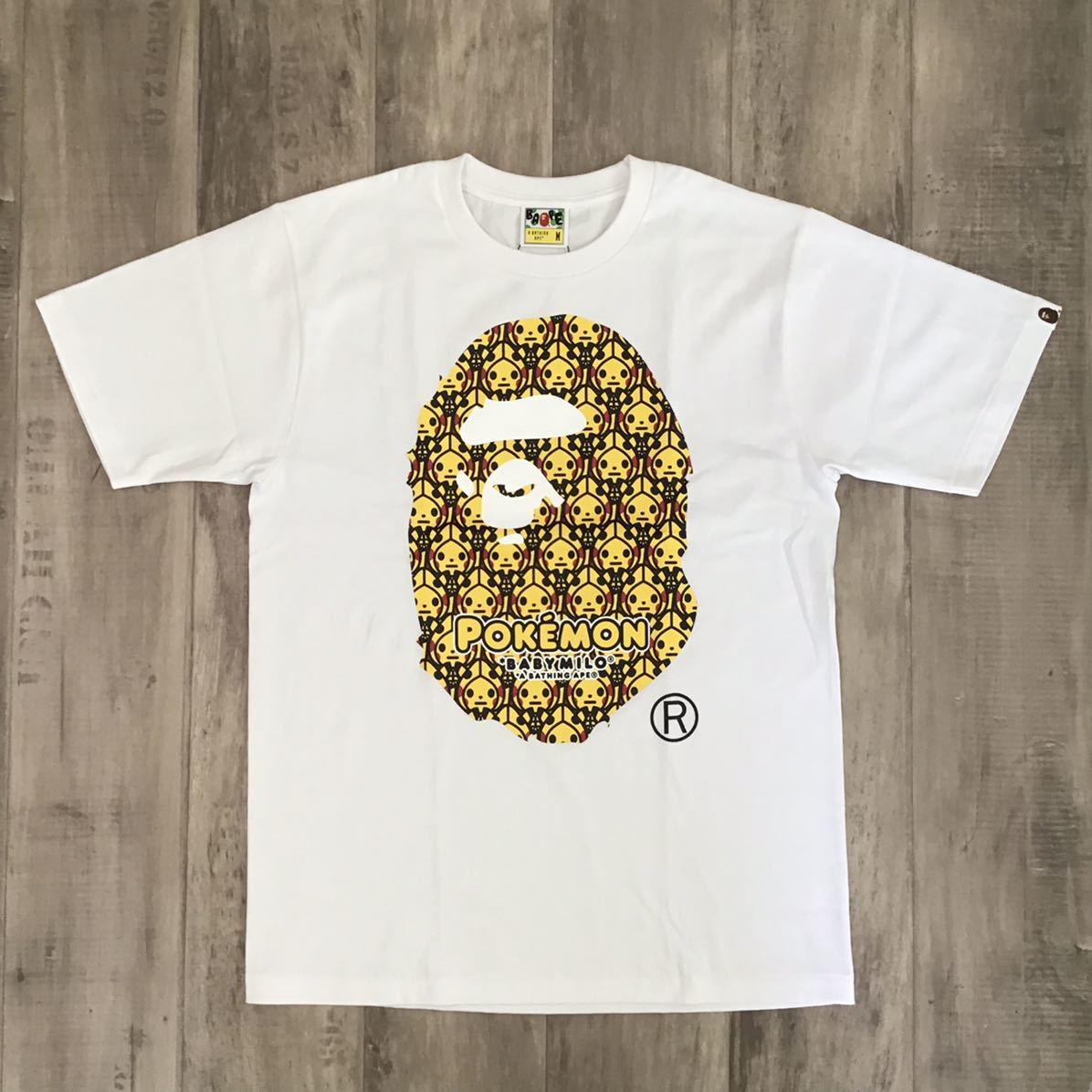 ★新品★ ポケモン × BAPE Big HEAD Tシャツ Mサイズ a bathing ape BABY MILO POKEMON エイプ ベイプ アベイシングエイプ マイロ wt62_画像1