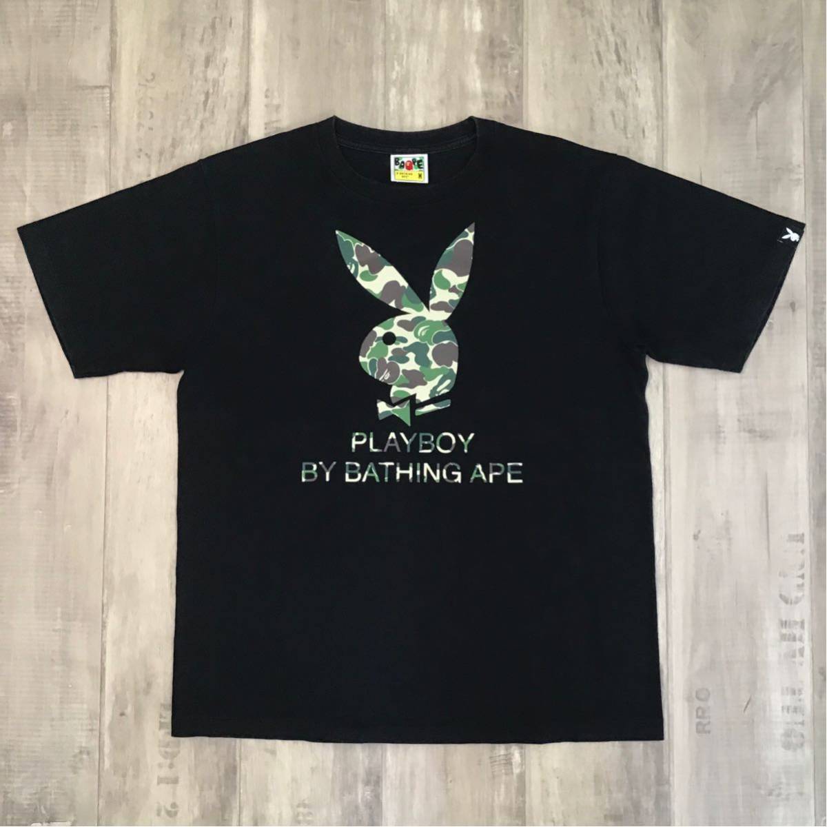 ★激レア★ PLAYBOY × BAPE Tシャツ Mサイズ a bathing ape プレイボーイ エイプ ベイプ アベイシングエイプ play boy BAPE camo 89ag