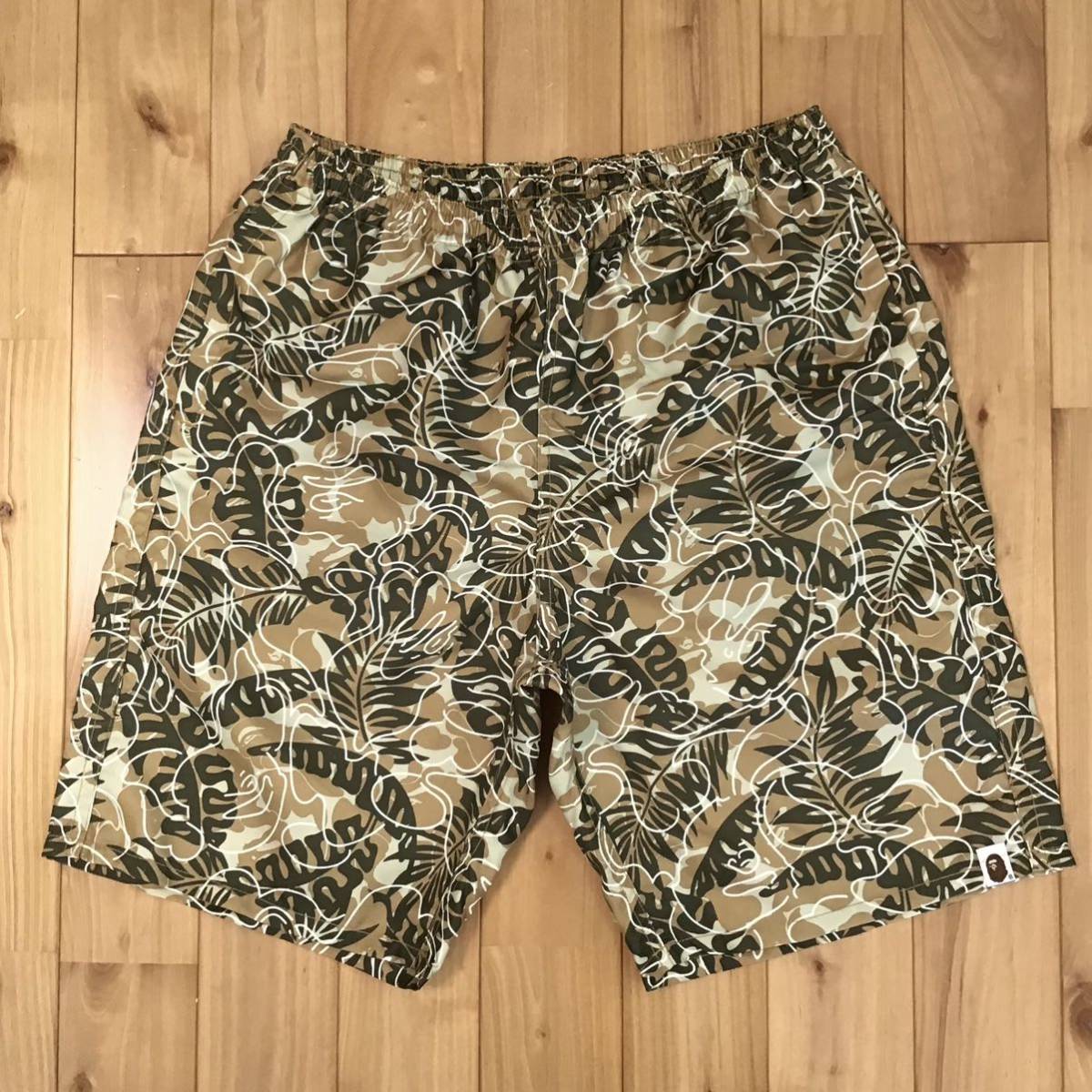 超新作】 ナイロン camo BAPE ハーフパンツ a805 迷彩 アベイシング