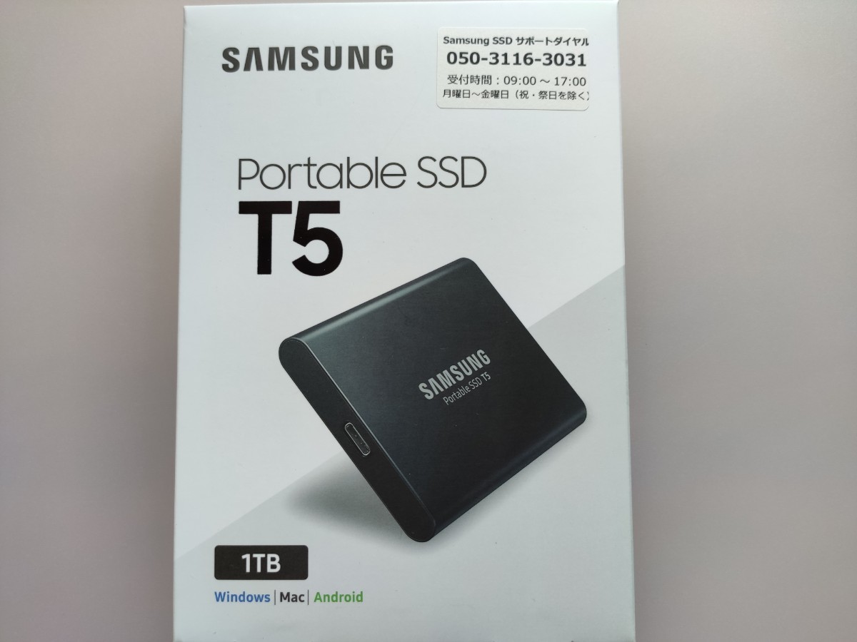 Samsung 外付けSSD T5 1TB MU-PA1T0B USB3.1 Gen2