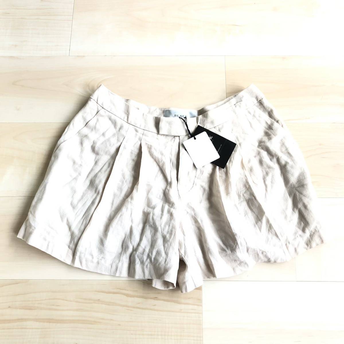  black bai Moussy new goods unused short pants beige 