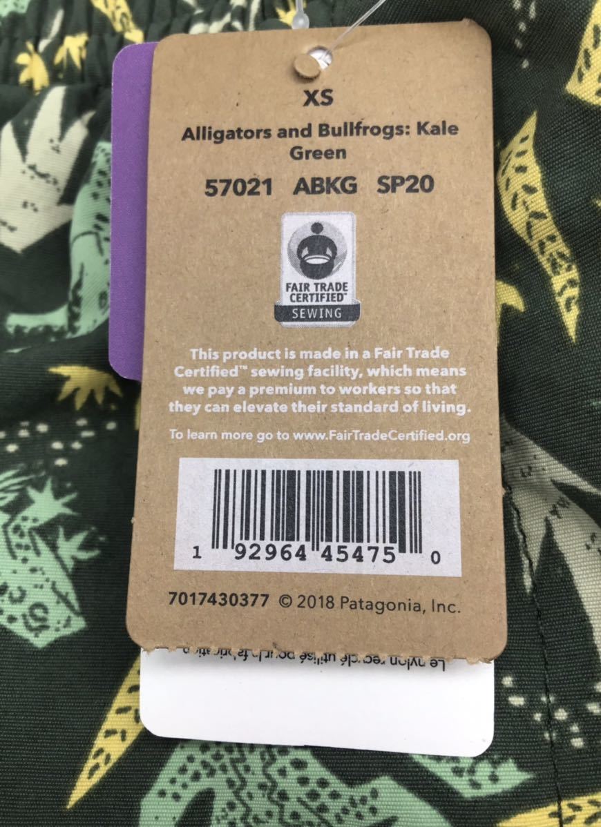 直輸入正規品 パタゴニア　patagonia 新品未使用 5インチ　ABKG バギーズショーツ　xs ボトムス
