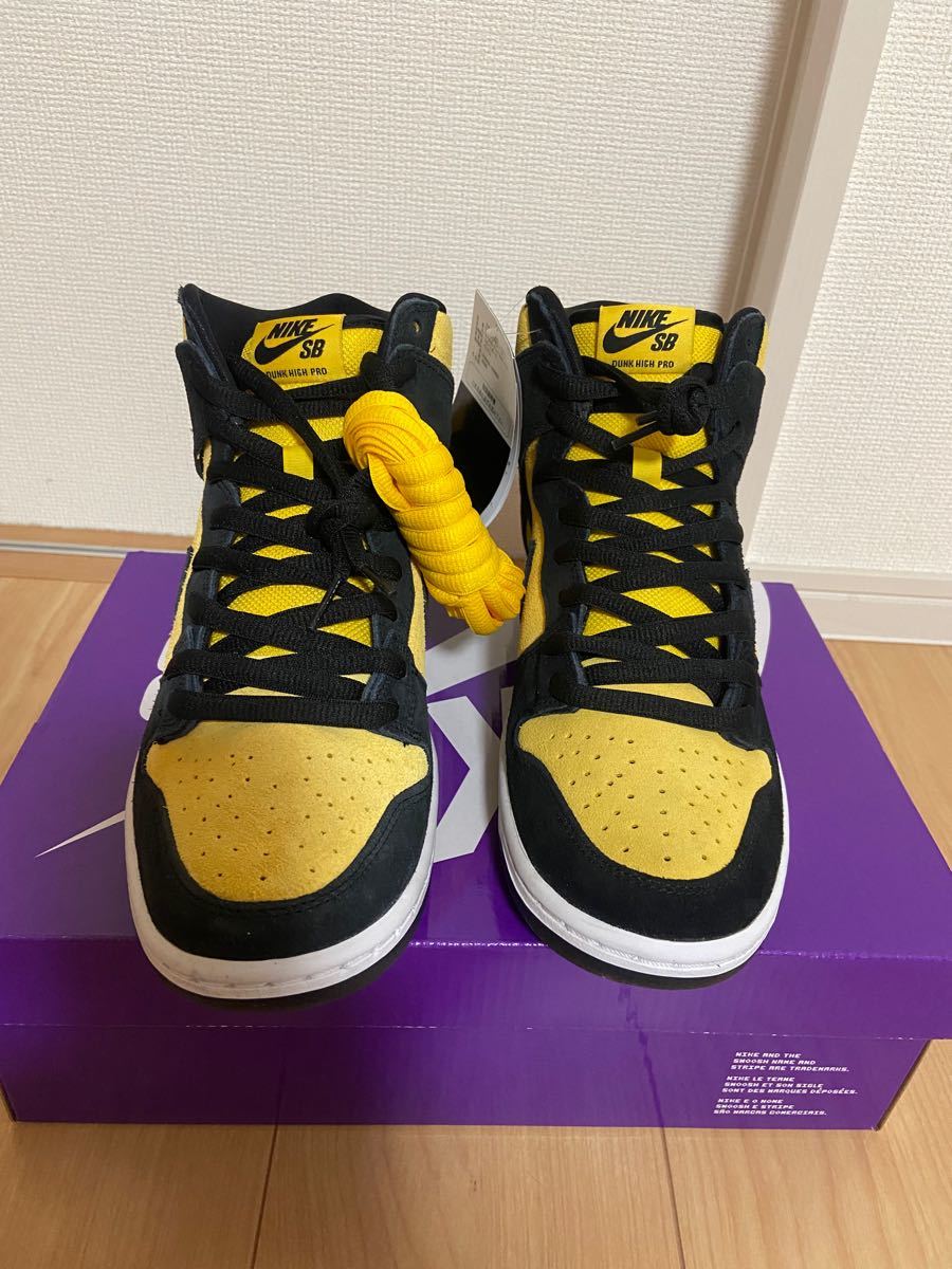 NIKE SB DUNK HIGH MAIZE AND BLACK ナイキ　エスビー　ダンク　ハイ