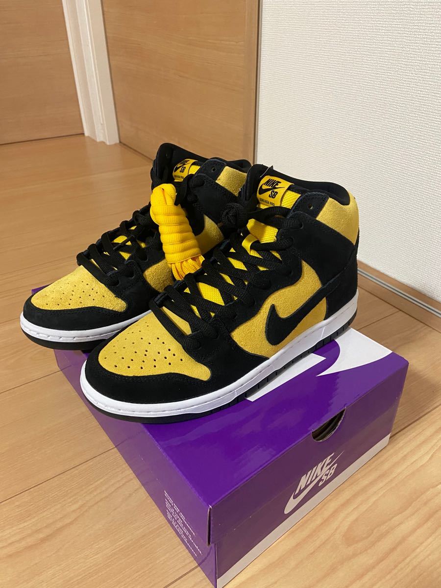 NIKE SB DUNK HIGH MAIZE AND BLACK ナイキ　エスビー　ダンク　ハイ