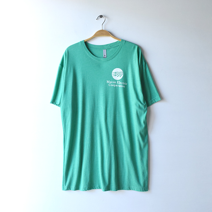 【送料無料】USA古着 Macon Electric Cooperative ビッグサイズ Tシャツ メンズXL オーバーサイズ グリーン 緑色 アメリカ古着 BB0190_画像1