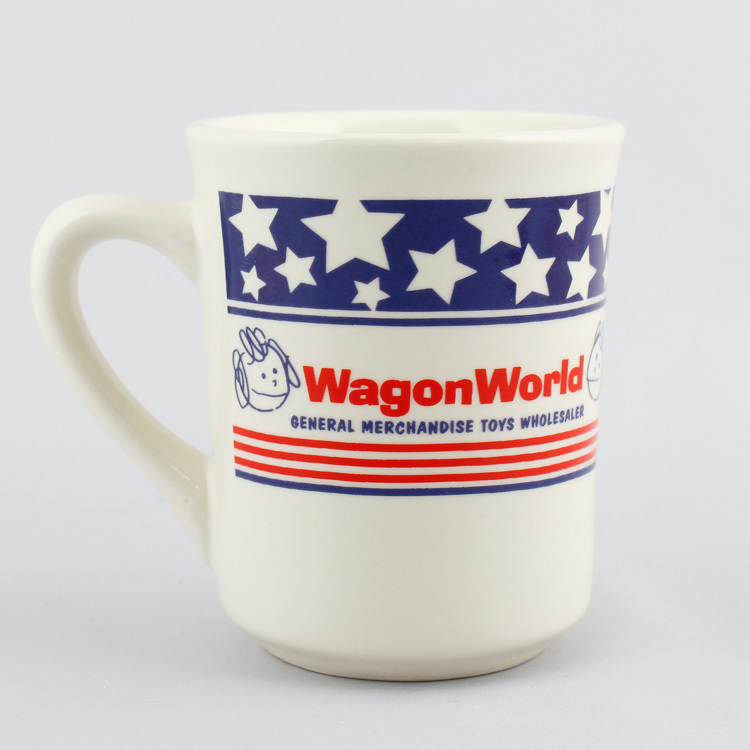 WAGON WORLD ワゴンワールド 陶器製マグカップ (F) オフホワイト 容量270ml 高さ9.8×幅10.7×奥行8cm 重量340g 日本製_WAGON WORLD ワゴンワールド 陶器製マグカ