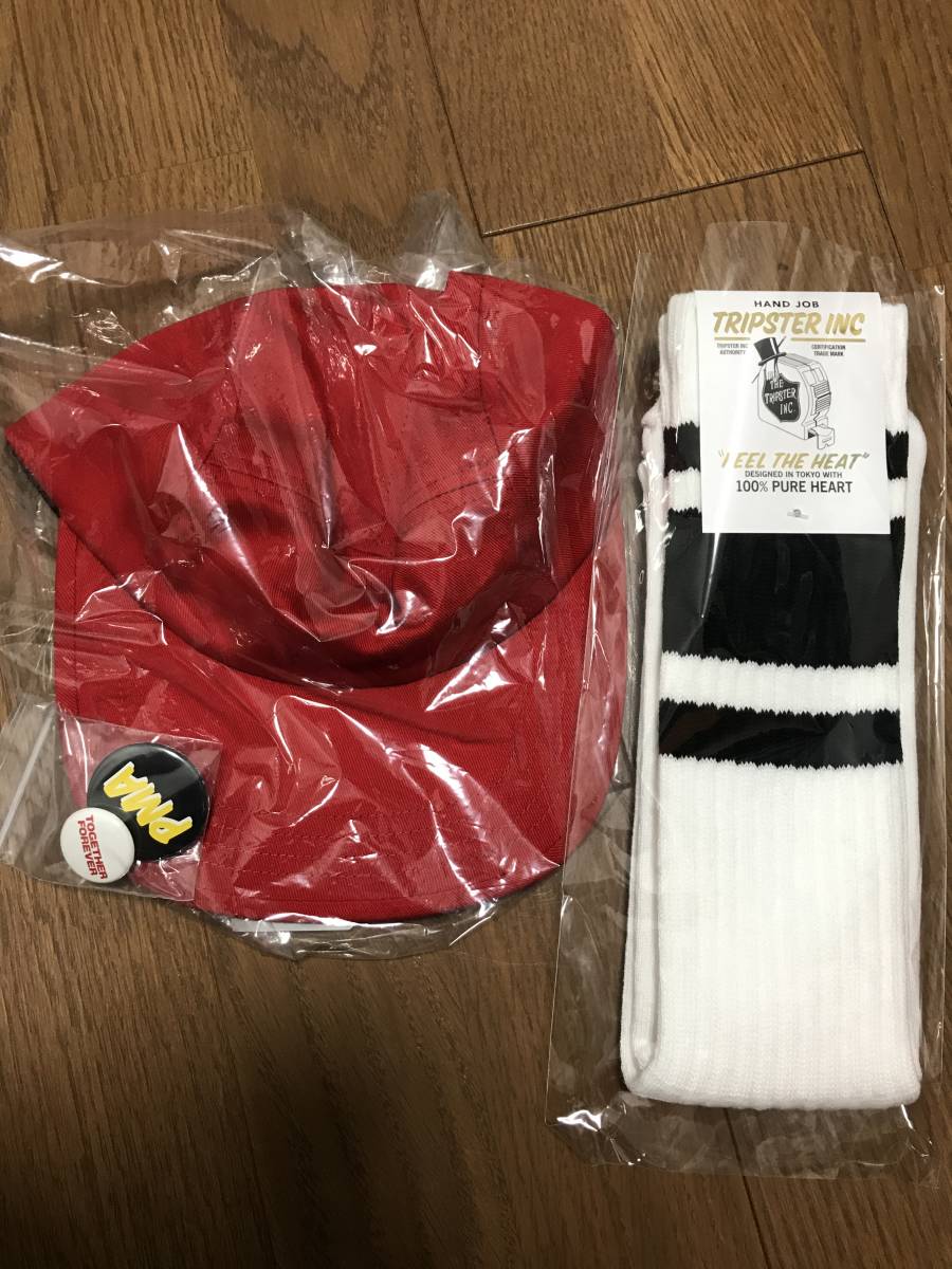 BEAMS DICKIES × TRIPSTER キャップ レッド 赤/RED/帽子/白 BEAMS DICKIES × TRIPSTER キャップ レッド 赤/RED/帽子/白