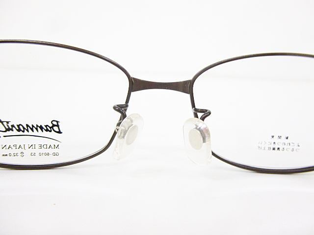 ∞【デッドストック】Bannarit バナリット 眼鏡 メガネフレーム GD-6010 53[]16-140 メタル チタン フルリム ブラウン 日本製 □H8_画像3