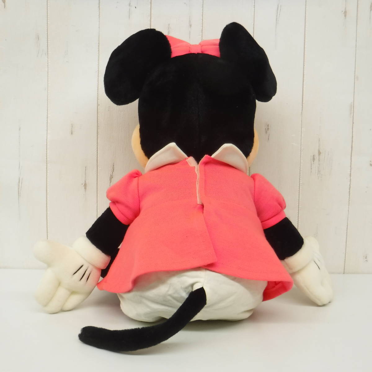  Showa Retro подлинная вещь * retro мягкая игрушка * Tokyo солнечный and Star * Minnie Mouse *woruto Disney * большой 62cm* редкость розовый платье 