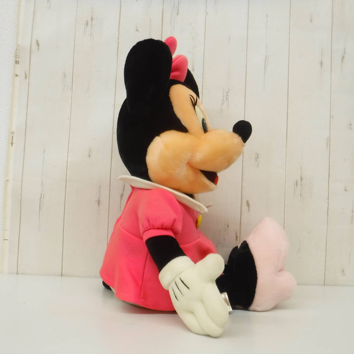  Showa Retro подлинная вещь * retro мягкая игрушка * Tokyo солнечный and Star * Minnie Mouse *woruto Disney * большой 62cm* редкость розовый платье 