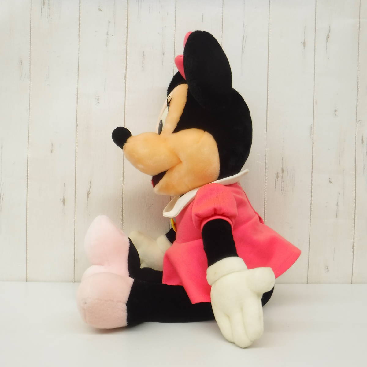  Showa Retro подлинная вещь * retro мягкая игрушка * Tokyo солнечный and Star * Minnie Mouse *woruto Disney * большой 62cm* редкость розовый платье 