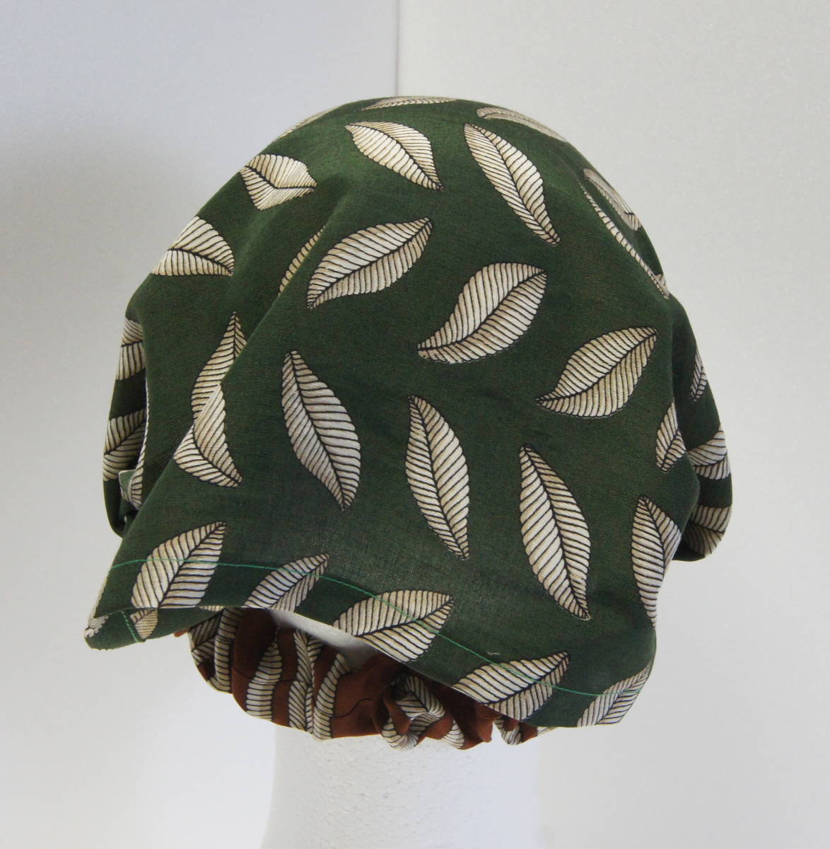 * лента для волос * ручная работа ta- van van dana зеленый зеленый лист .. leaf чай цвет Италия производства ткань 