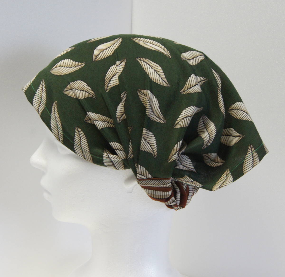 * лента для волос * ручная работа ta- van van dana зеленый зеленый лист .. leaf чай цвет Италия производства ткань 