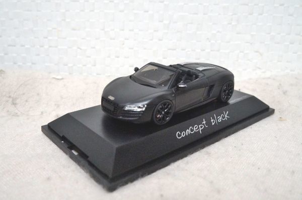  Schuco Audi R8 Spyder (2012) концепция черный 1/43 миникар AUDI