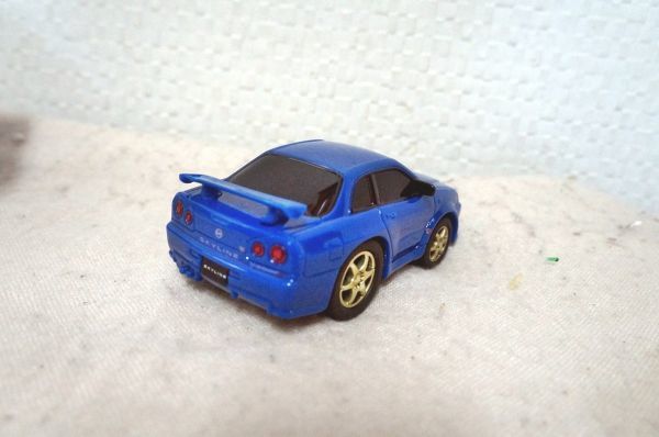 ドライブタウン 日産 スカイライン GT-R R34 プルバックミニカー 青_画像2