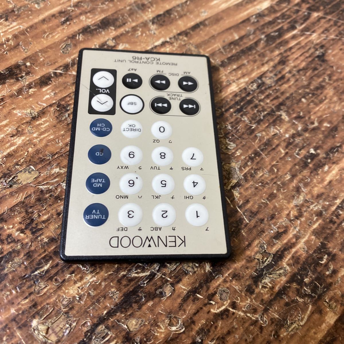 KENWOOD audio remote control KCA-R6 operation not yet verification Junk free shipping 