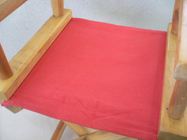 1714) 折りたたみイス 木製 子供椅子 Vacances 赤_画像6