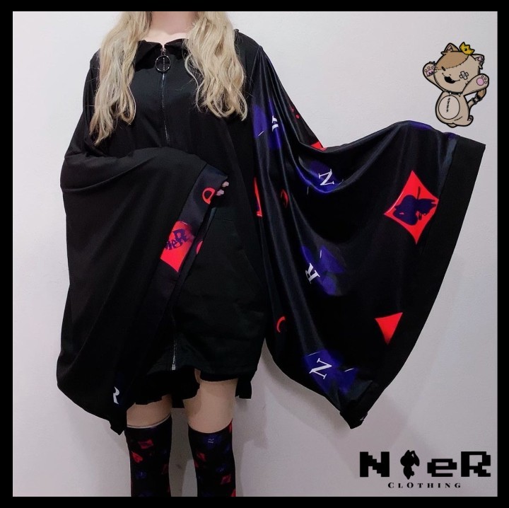 NieR STRETCH着物風袖ZIP OUTER