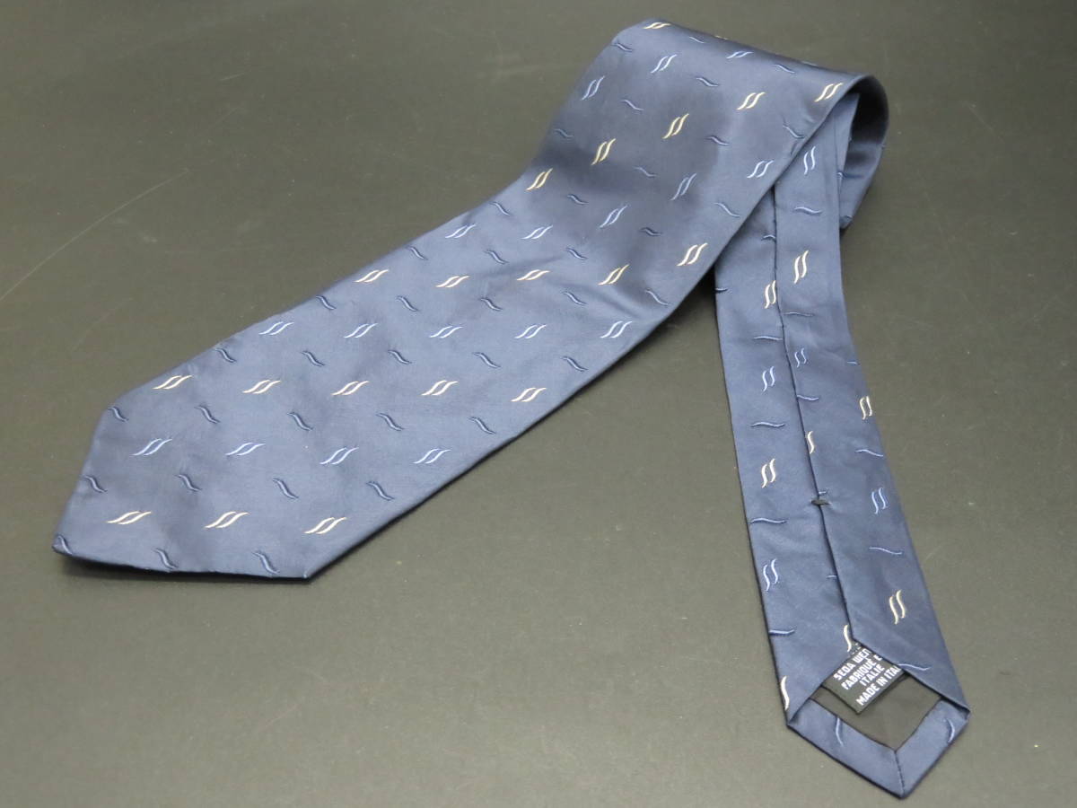 HUGO BOSS Hugo Boss men's necktie navy × writing sama business suit clothing accessories brand R3297