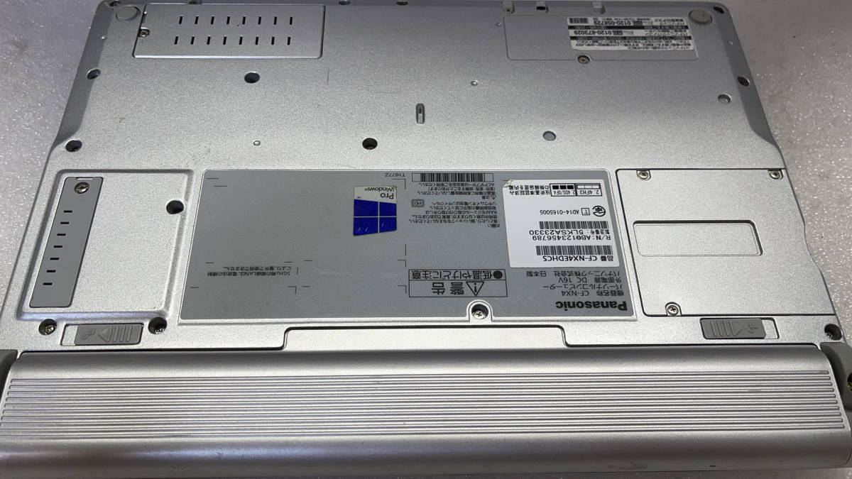返品交換不可】 良品!高性能オフェンスノートPC Panasonic-CF-NX4 第