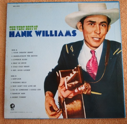 LP　国内盤　カントリー　「ベリー・ベスト・オブ・ハンク・ウィリアムス」Very Best of Hank Williams_画像2