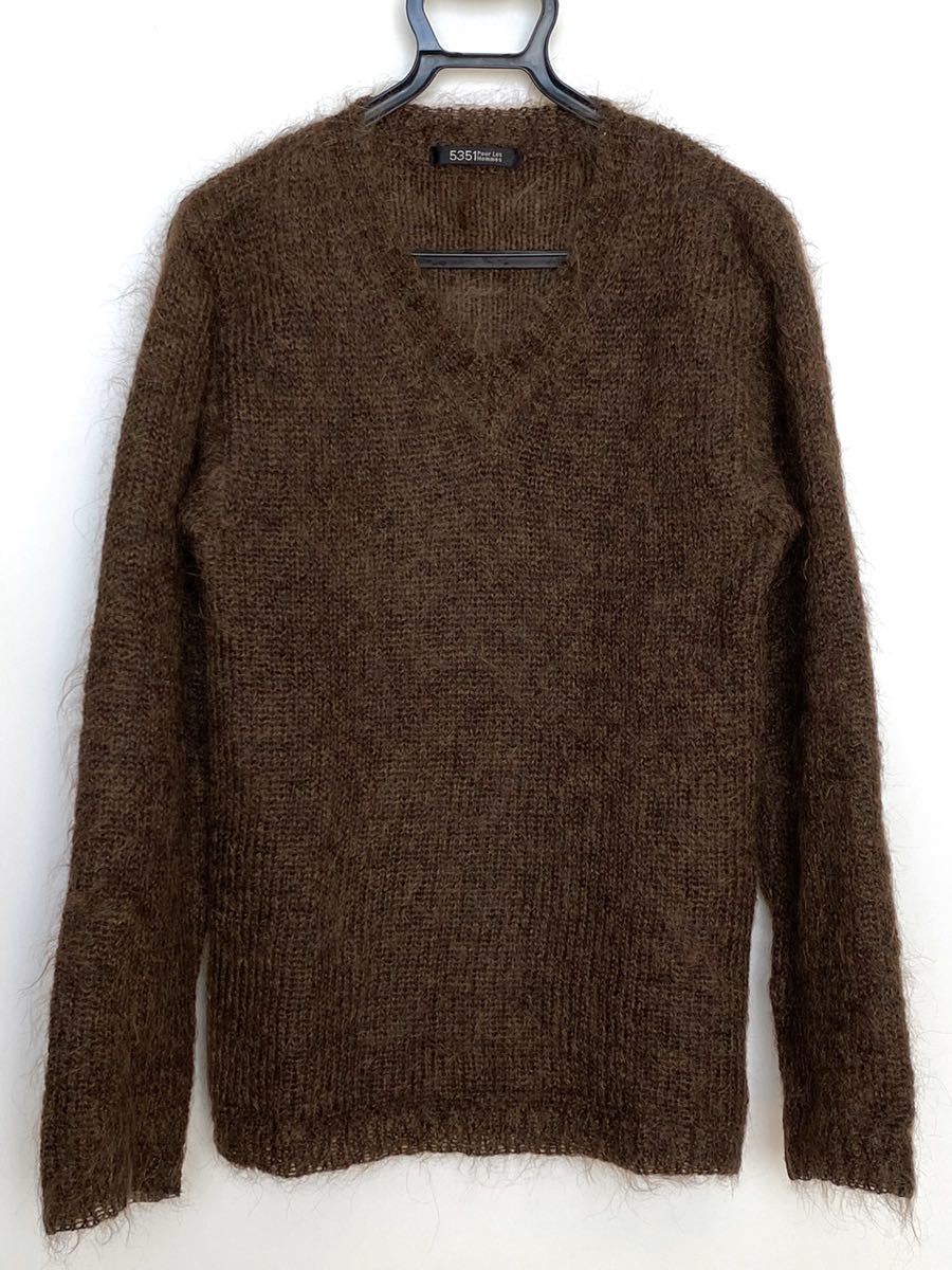 入荷中 セーター モヘア95% HOMMES LES POUR 美品☆5351 5351
