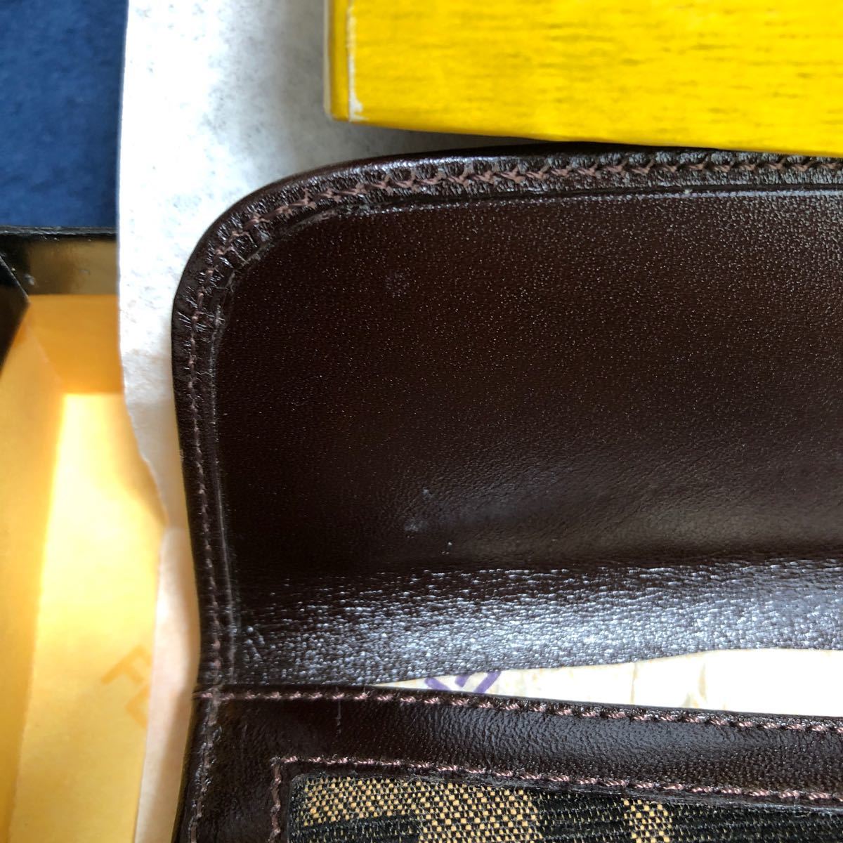 ☆☆☆本物☆美品☆☆☆【FENDI】ZUCCA,ｽﾞｯｶ柄  長財布◎◎◎別出品の同ズッカ柄ワンピースと一緒でお得にします◎◎◎