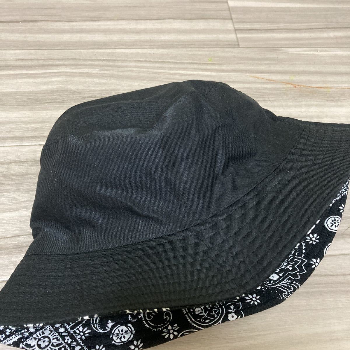 新品未使用送料無料　reversible cap フリーサイズ　ブラック　黒