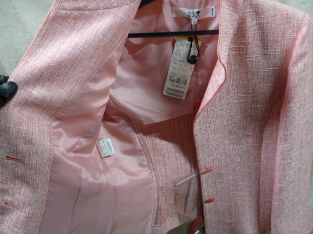 23区　スーツ　セットアップ　32サイズ　レディース　ピンク系色　オンワード　フォーマル　未使用_画像4