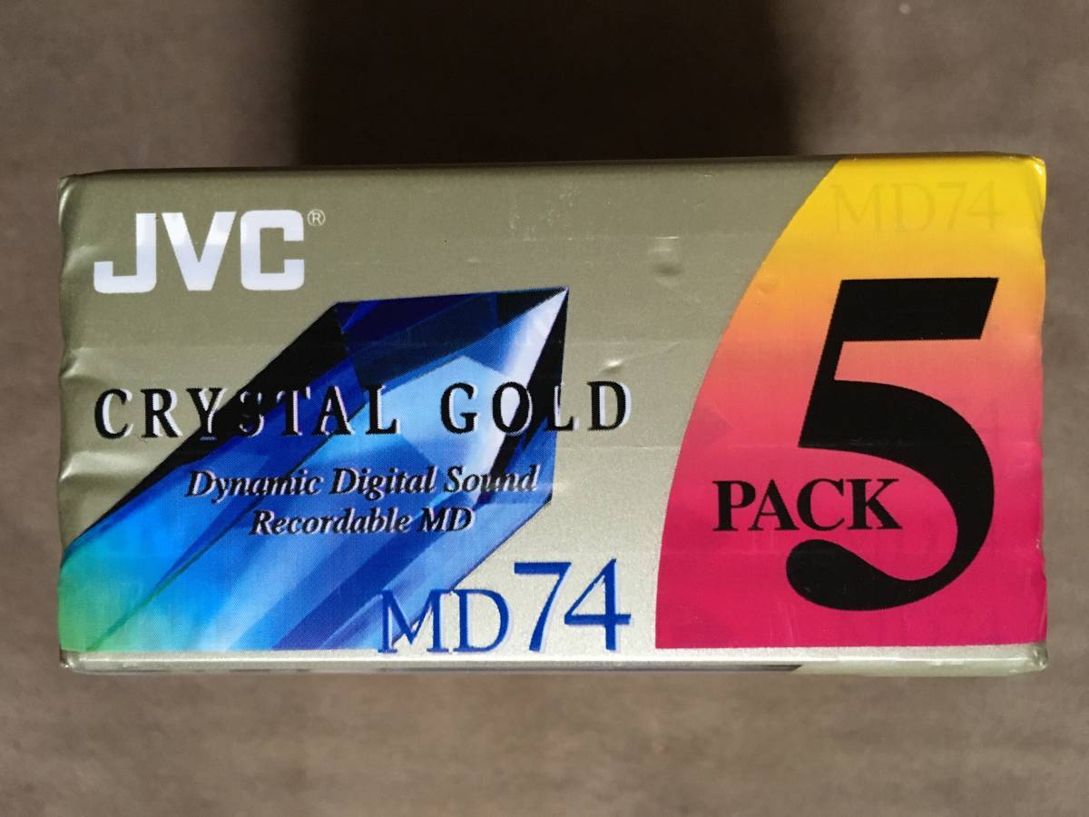 JVC MD 録音用ミニディスク 74分 CRYSTAL GOLD 5パック｜PayPayフリマ
