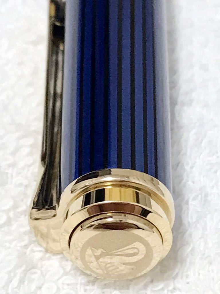K804 未使用保管品 ペリカン スーベレーン ボールペン K800 青縞 箱付