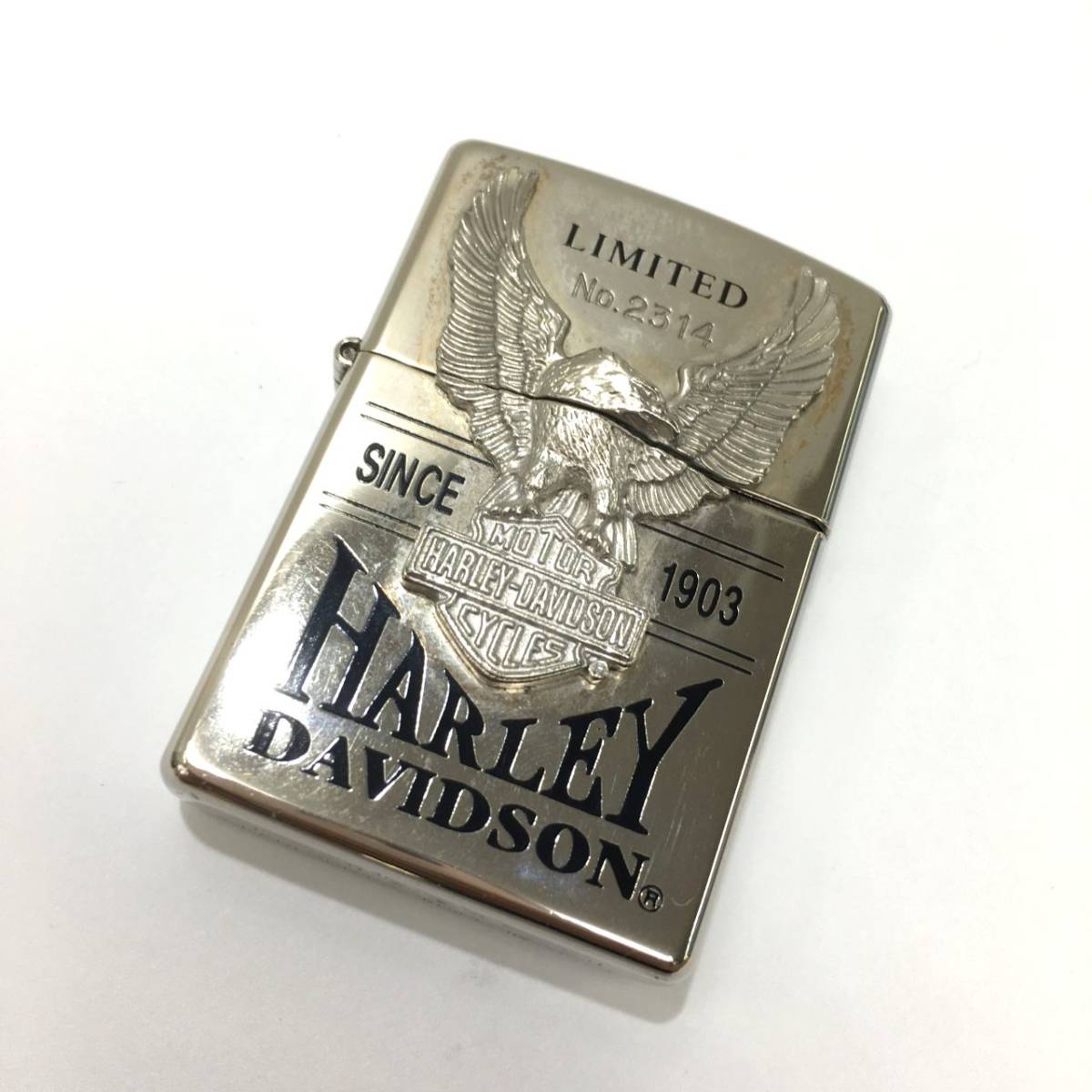 KZ776☆HARLEY DAVIDSON 1996年 Zippo☆シルバー ハーレーダビッドソン ジッポ ic.sch.id