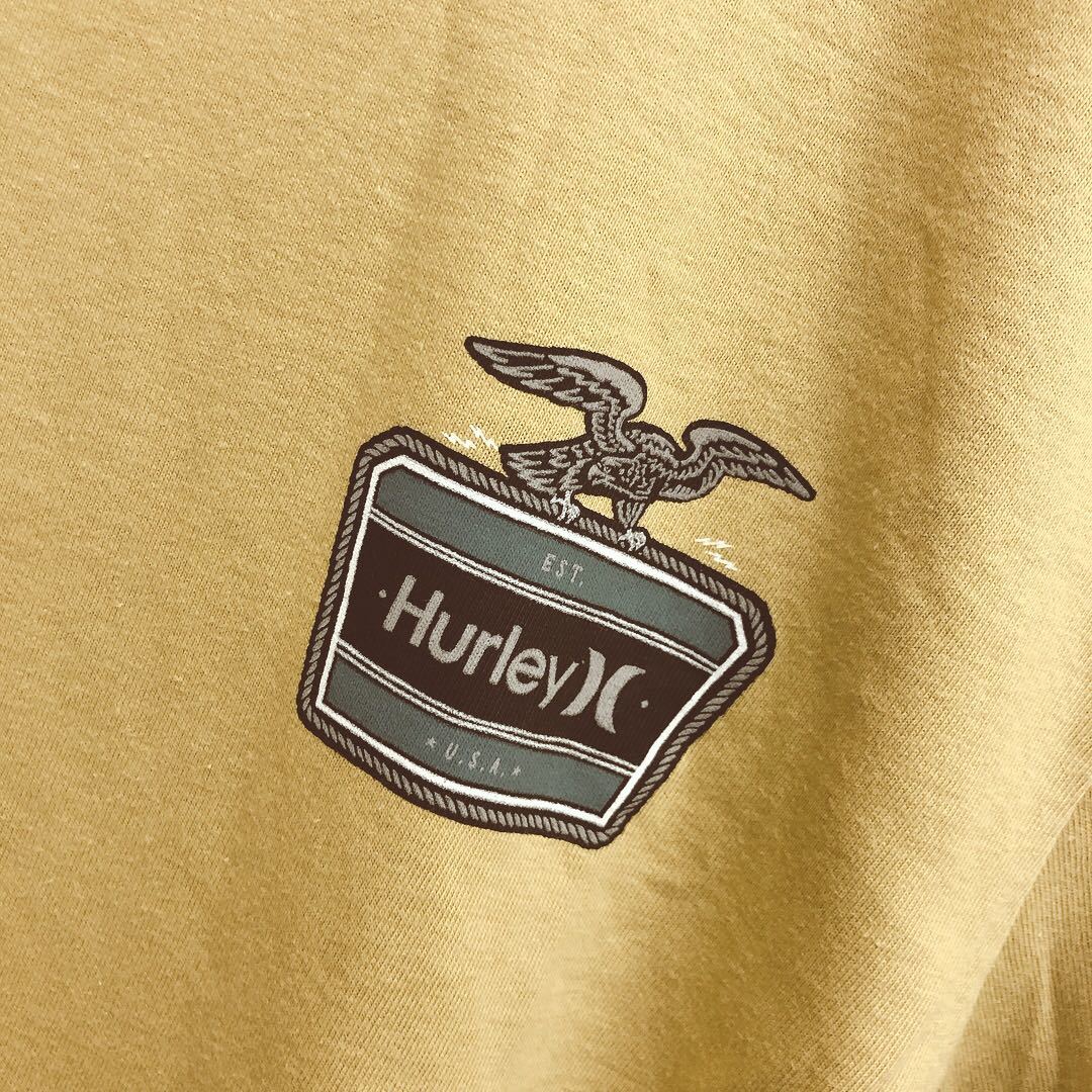 未使用タグ付　希少　Hurley　ハーレー　Ｔシャツ　半袖　丸首　イエロー系　M_画像5