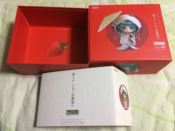 【箱のみ】 ねんどろいど パーツ ボーカロイド 雪ミク いちご白無垢ver 小物 空箱/収納ケース_画像1