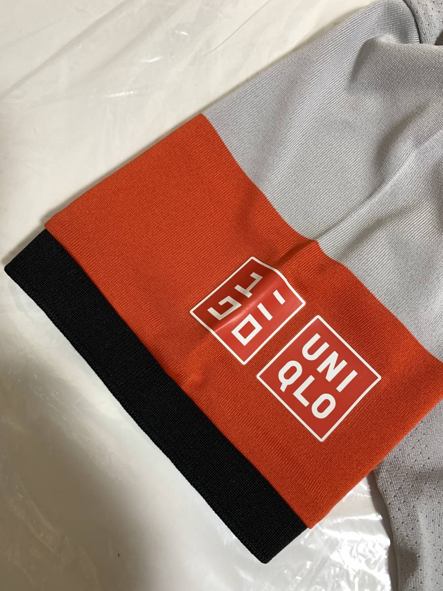 UNIQLO(ユニクロ) NK ドライ EX ポロシャツ 2021 全豪 メルボルン グレー Sサイズ 超速乾 抗菌防臭 錦織圭 新品 未着用 テニス スポーツ_画像3