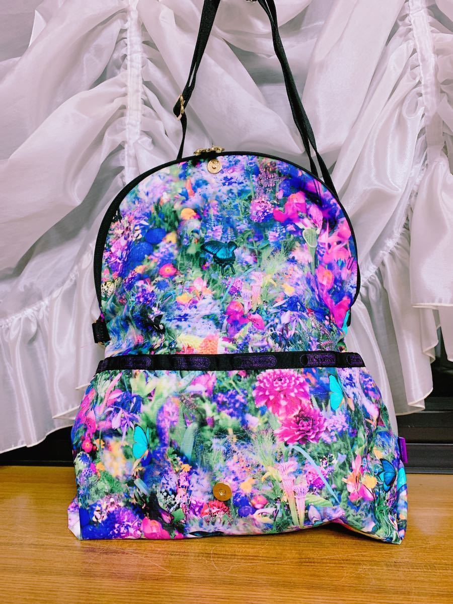 レスポートサック LeSportsac 蜷川実花 ニナデジ ショルダーバッグ バッグ mika 鞄 コラボ 限定 レスポ フラダンス ハワイ 絵画 ハワイアン_画像3