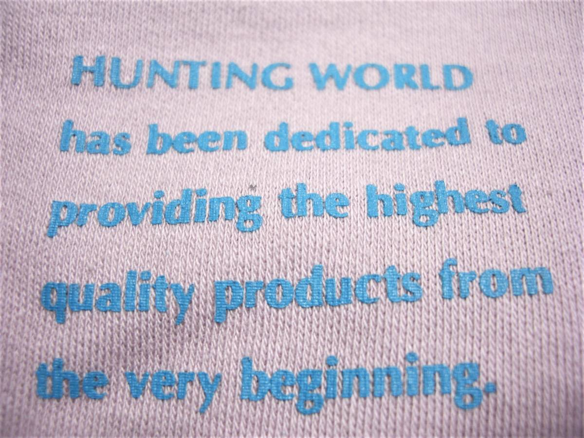  complete sale! limited amount BORNEO model! regular price approximately 1,3 ten thousand jpy . ultimate profit!. Logo Mark & Safari forest . camouflage design! long sleeve T shirt peach purple Hunting World super hard-to-find 4