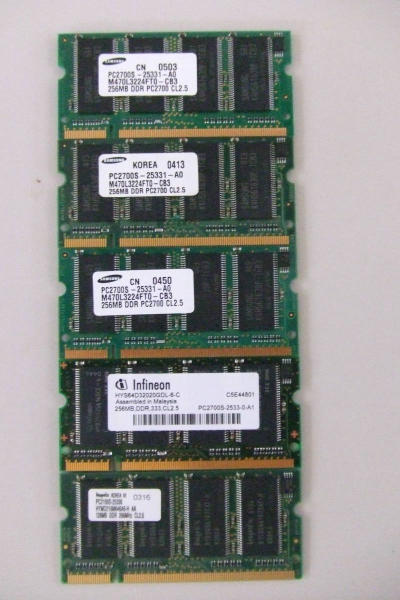 ヤフオク! - メモリー RAM DDR 256MB