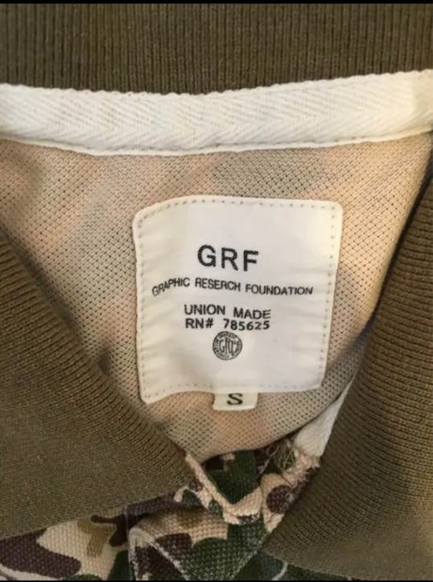 GRF グラフィック リサーチ ファンデーション 半袖 迷彩 ポロシャツ Mサイズ