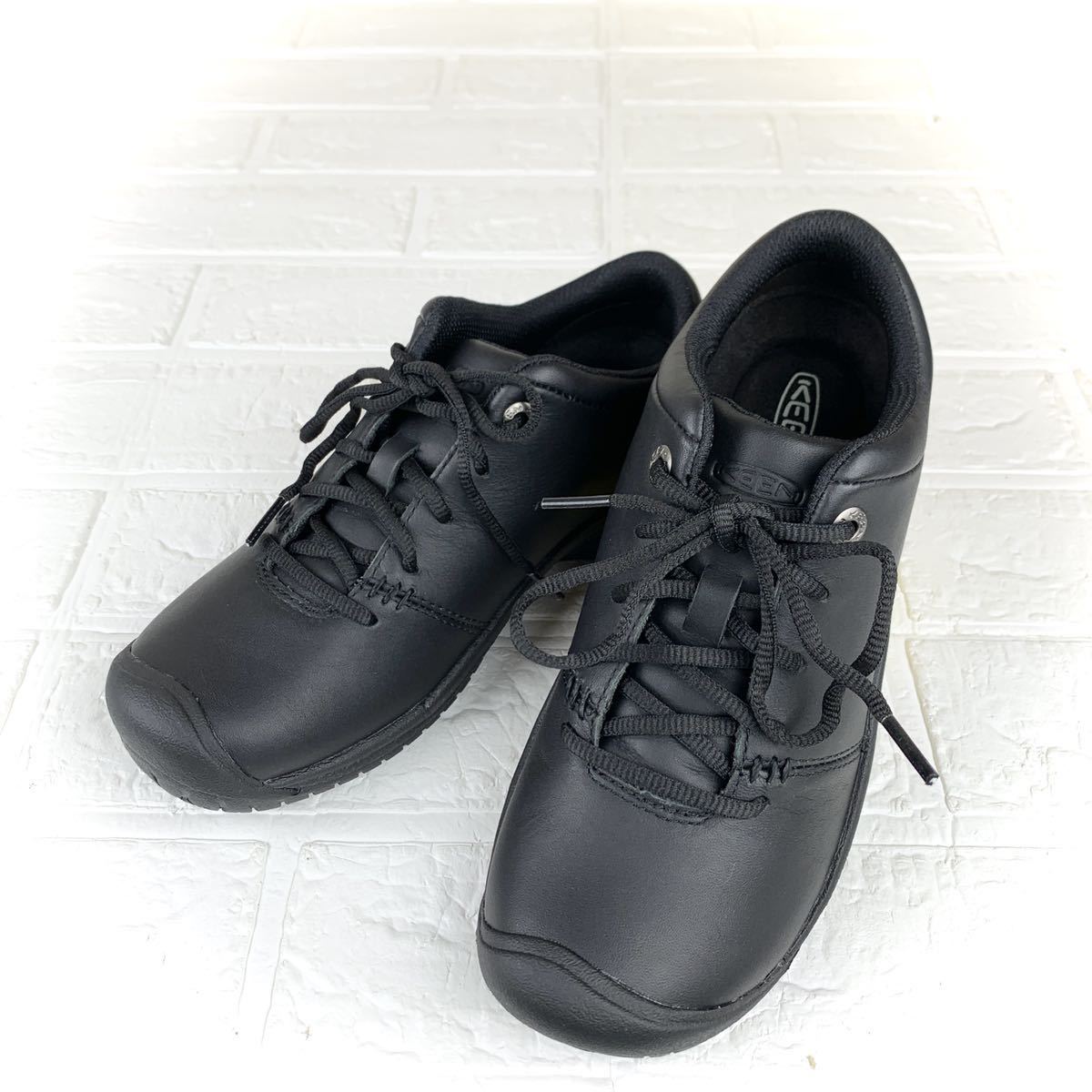 KEEN キーン 新品 レディース PTCOXFORD ピーティーシーオックスフォード アウトド オフィスシューズ 耐水性 防滑 黒靴 軽量 23cm_画像2