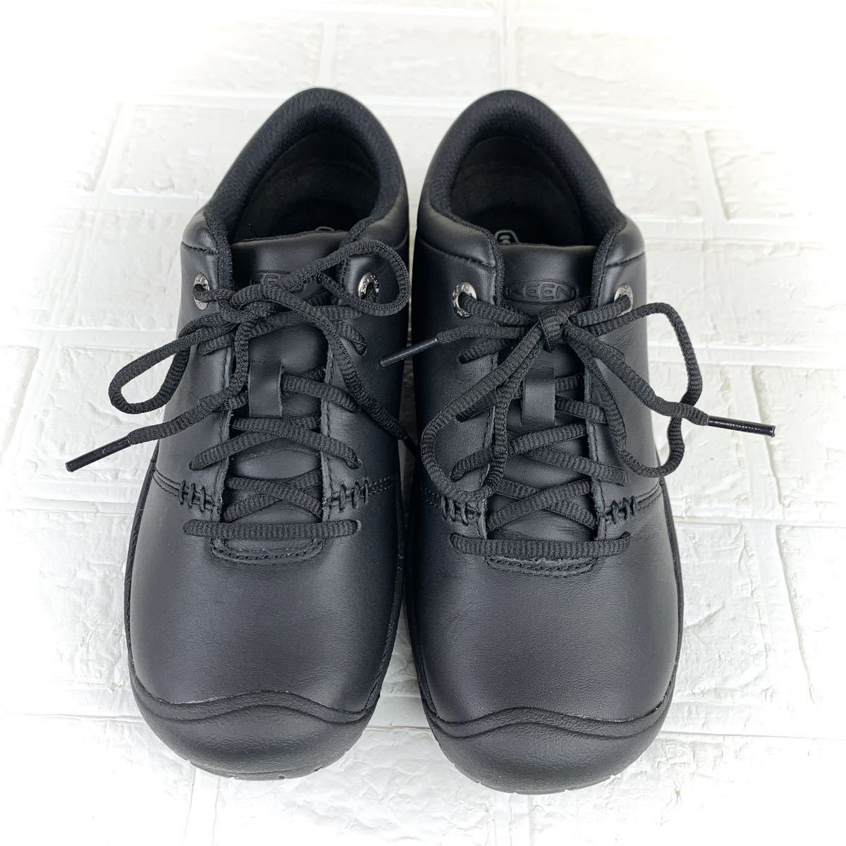 KEEN キーン 新品 レディース PTCOXFORD ピーティーシーオックスフォード アウトド オフィスシューズ 耐水性 防滑 黒靴 軽量 23cm_画像3