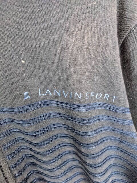 大きいサイズ LANVIN SPORT ランバン スポーツ ジャケット カーディガン ニット セーター メンズ Ｌサイズ スポーツ ゴルフ golf 機能素材_画像4