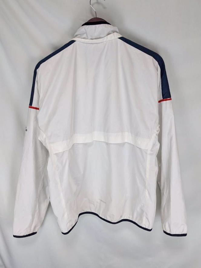 adidas Adidas jumper white Zip up Wind breaker nylon M size sport training lady's 