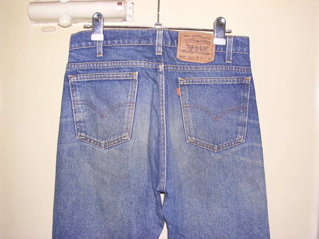 95年 USA製 リーバイス オレンジタブ Levis 505 デニムパンツ 31/34 vintage old 501 ジーンズ 90sの画像4