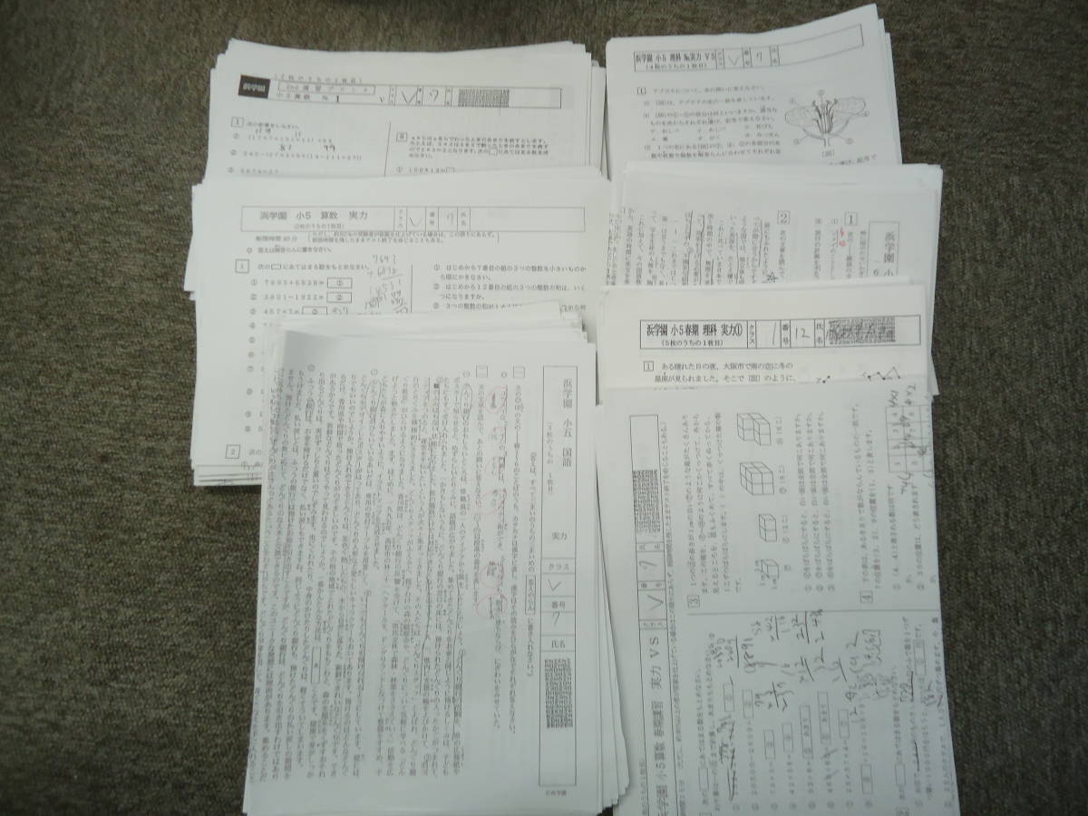 日本製 浜学園 小5 5年 国算理 Vクラス 復習テスト 実力含む No 1 No 42 春期 夏期 冬期 実力 復習テスト 19年度版 新版 本 雑誌 学習 教育 Roe Solca Ec