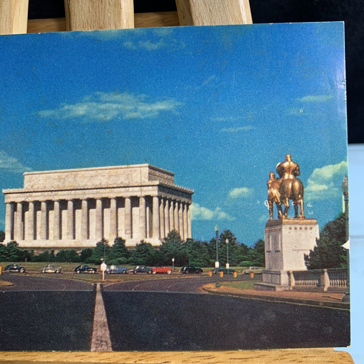 絵葉書 絵はがき 古い絵葉書 古いハガキ ポストカード リンカーン記念館、ワシントンD. C.この白い大理石の寺院は1922年に完成しま…(2374)_画像3
