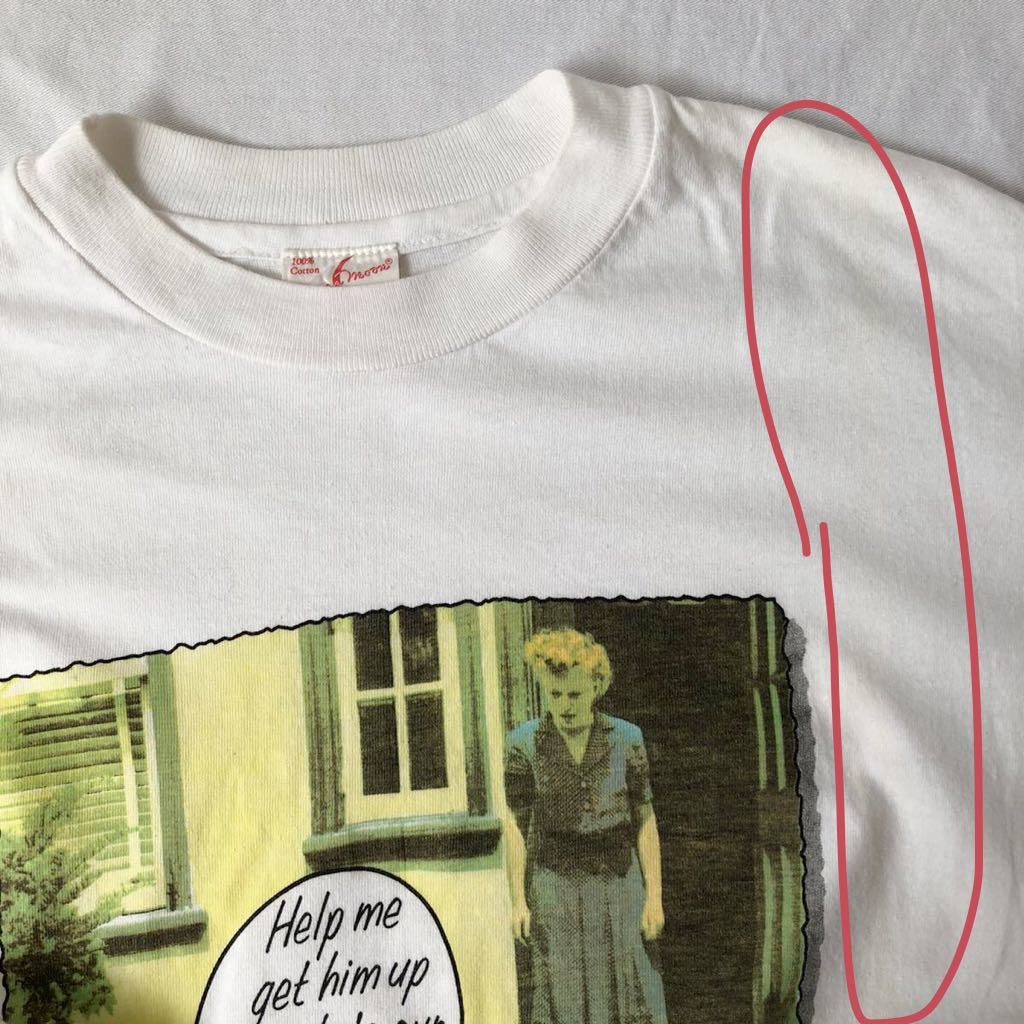 90s Paper Moon Tシャツ L 白 USA製 ビンテージ 90年代 ペーパームーン ホワイト アメリカ製 米国製 オリジナル ヴィンテージ_画像8