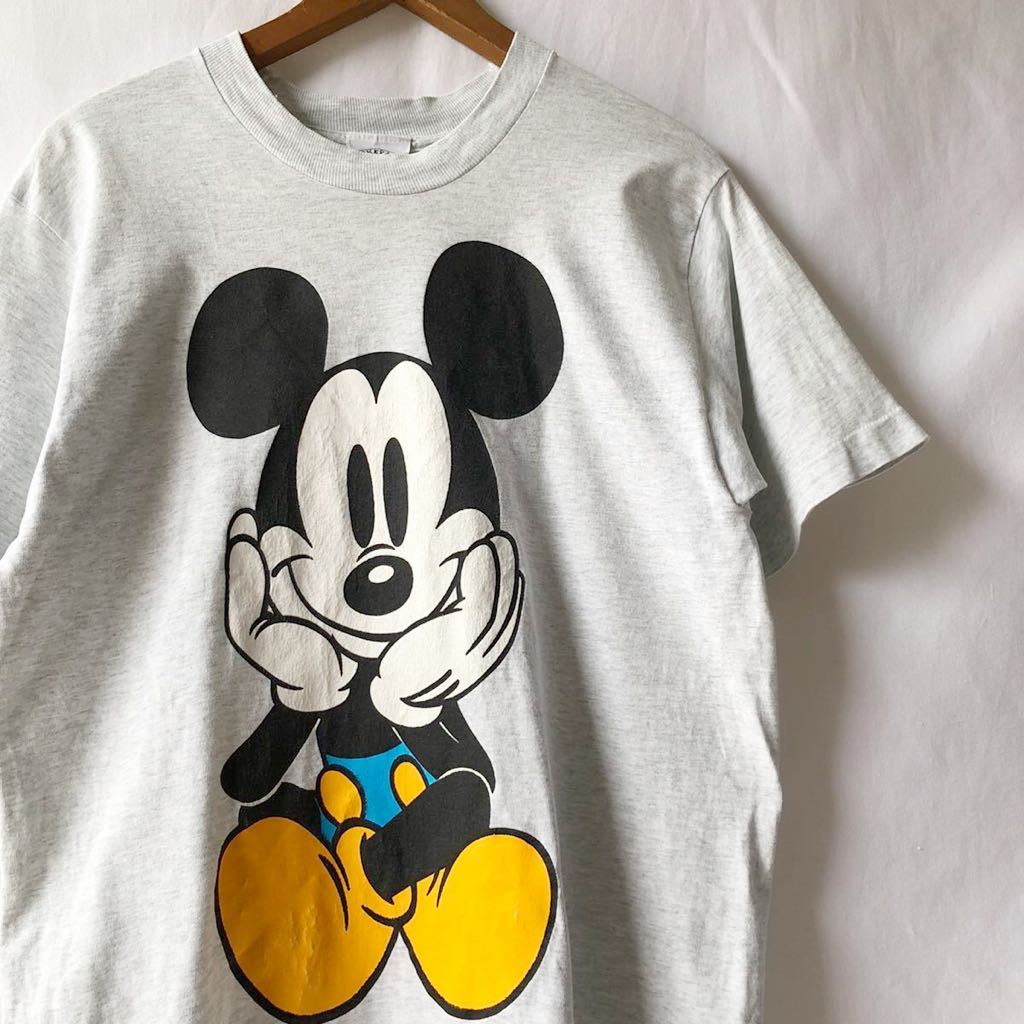 青パン 90s MICKEY MOUSE Tシャツ USA製 ビンテージ 90年代 ミッキーマウス ミッキー Disney ディズニー オリジナル  ヴィンテージ