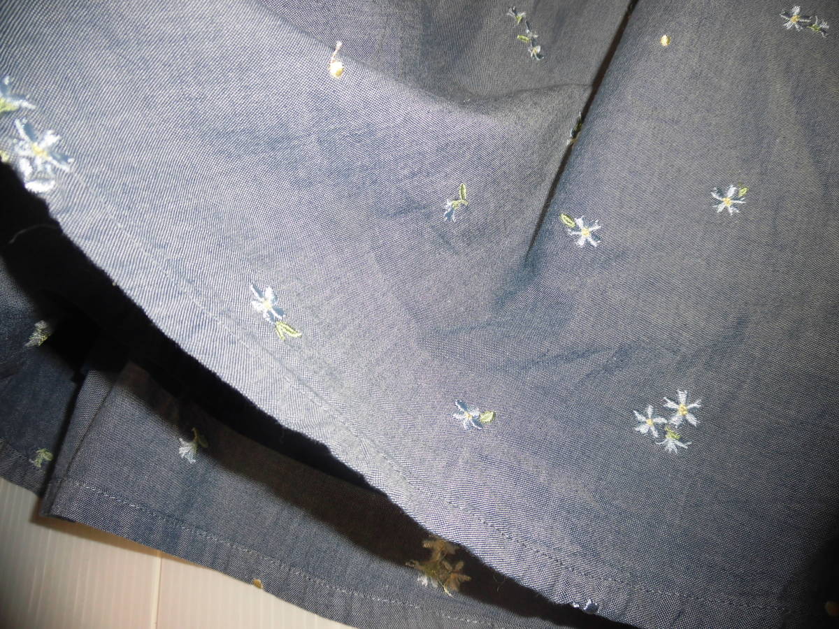 150! Pom Ponette!. flower embroidery soft skirt *